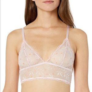 Calvin Klein Pom Lace unlined triangle bralette